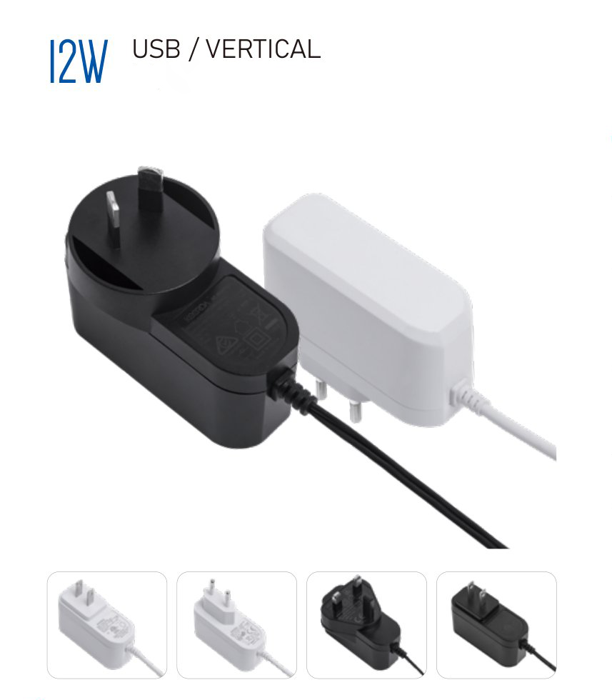YN10MED 10W Medical Power Adapter, Medical Grade IEC EN60601 Certified, Low Leakage Current, High Reliability