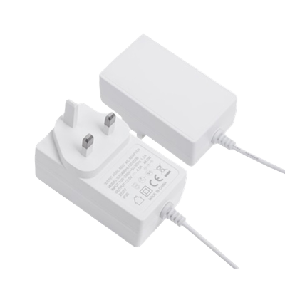 YN48W 48W Power Adapter, Horizontal Desktop Three-Form Interchangeable Plug with Multi-Country Options, Suitable for Monitors, All-in-One PCs, and Security Applications