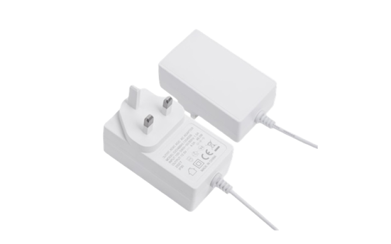 YN48W 48W Power Adapter, Horizontal Desktop Three-Form Interchangeable Plug with Multi-Country Options, Suitable for Monitors, All-in-One PCs, and Security Applications